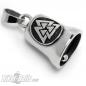 Preview: Valknut Wikinger Biker-Bell aus Edelstahl Motorrad Glücksglöckchen Ride Bell Preview: Valknut Wikinger Biker-Bell aus Edelstahl Motorrad Glücksglöckchen Ride Bell